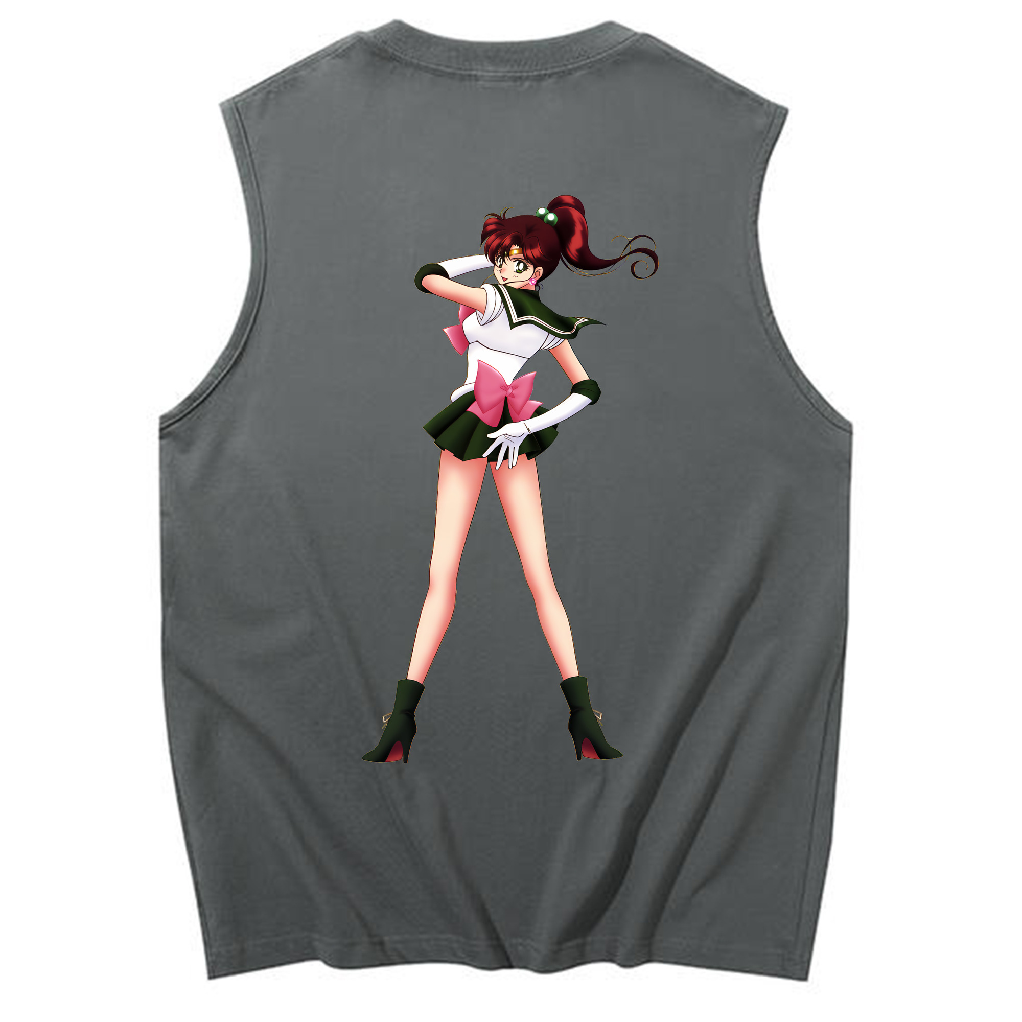 （画像用） 美少女戦士セーラームーン 木野 まこと きの まこと Sailor Moon Kino Makoto （セーラージュピター；Sailor Jupiter） コットン100％タンクトップ（背面プリント）